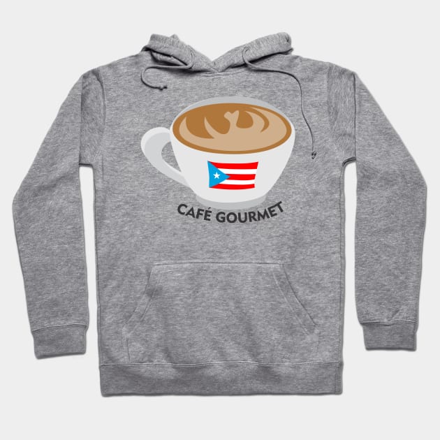 Boricua Cafe Gourmet Puerto Rican Coffee Barista Latino Food Hoodie by bydarling